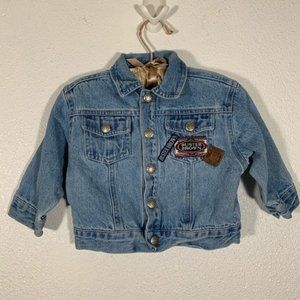 VINTAGE BUSTER BROWN BABY JEAN JACKET 12 MONTHS